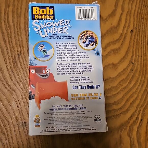 Bob the Builder “Snowed Under” VHS Tape – The Bobblesberg Winter Games Special - Picture 4 of 5